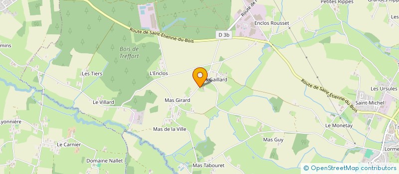 localisation de l'entreprise MADAME PAULINE CALLAND  SAINT-ETIENNE-DU-BOIS