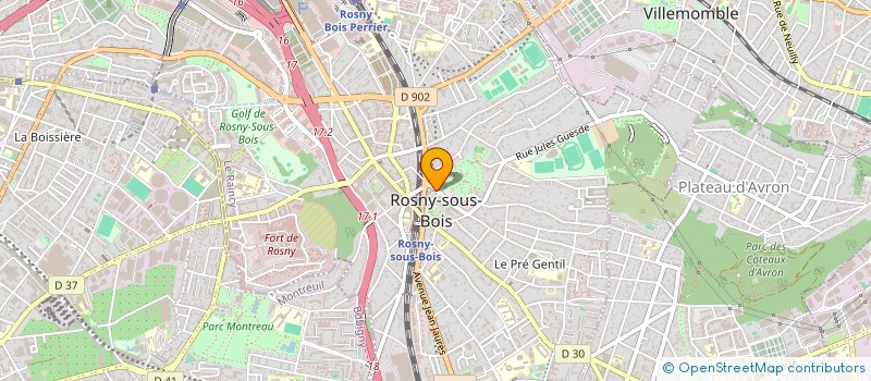 localisation de l'entreprise MADAME PAULINE CALLOIS à ROSNY-SOUS-BOIS