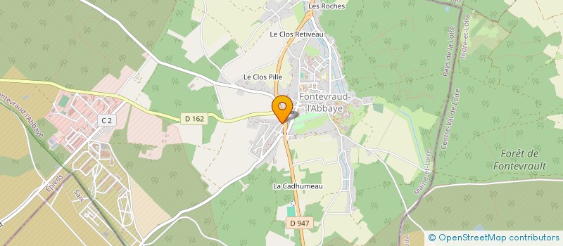 localisation de l'entreprise MADAME PAULINE CALVEZ  FONTEVRAUD-L'ABBAYE