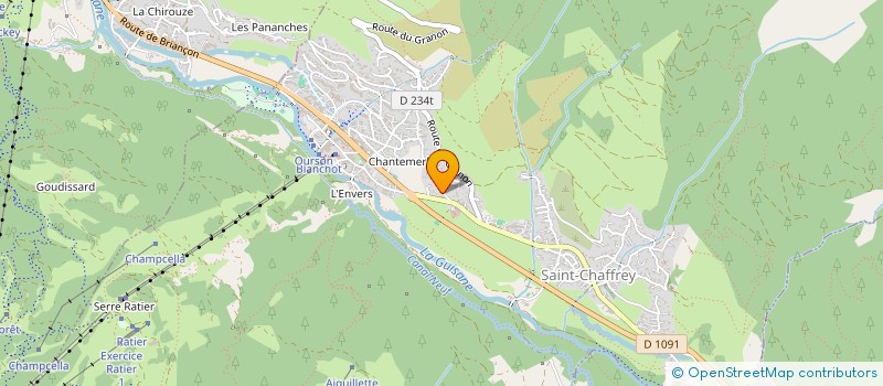 localisation de l'entreprise MADAME PAULINE CALZOLARI  SAINT-CHAFFREY