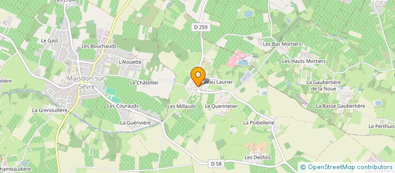 localisation de l'entreprise MADAME PAULINE CANAC à SAINT-LUMINE-DE-CLISSON
