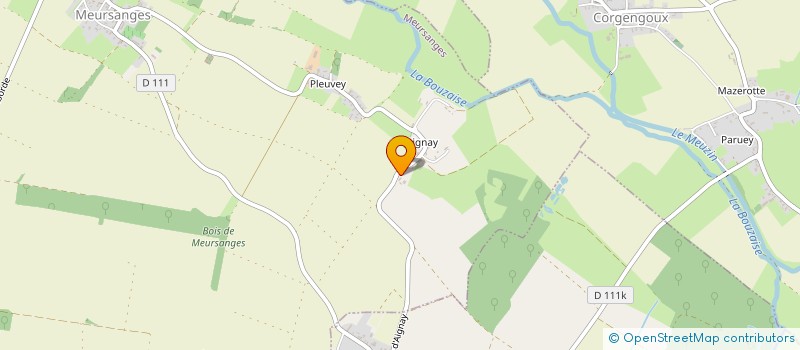 localisation de l'entreprise MADAME PAULINE CANIAUX  MEURSANGES