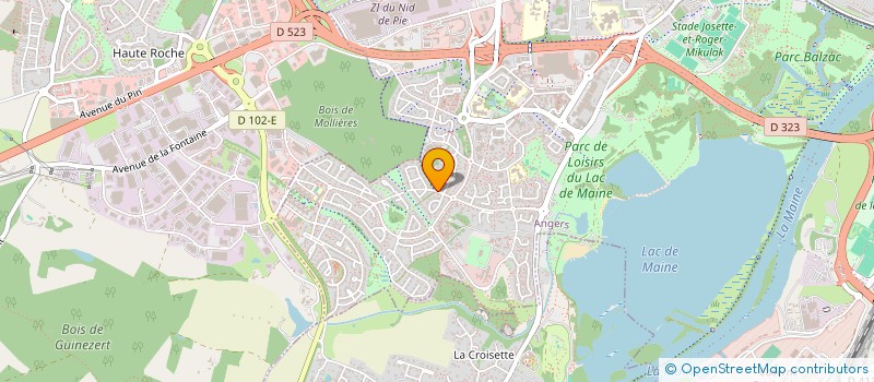 localisation de l'entreprise MADAME PAULINE CARO à ANGERS