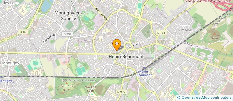 localisation de l'entreprise MADAME PAULINE CARON à HENIN-BEAUMONT