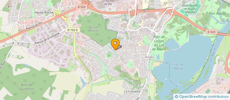 localisation de l'entreprise MADAME PAULINE CASTERS  ANGERS