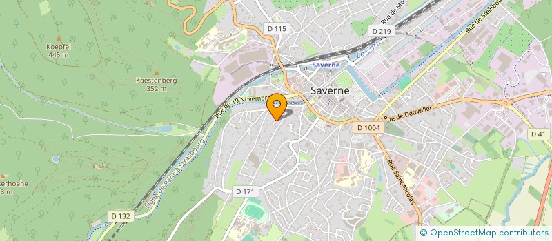 localisation de l'entreprise MADAME PAULINE CATTELIN  SAVERNE