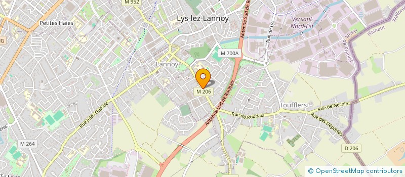 localisation de l'entreprise MADAME PAULINE CATTEZ  LYS-LEZ-LANNOY