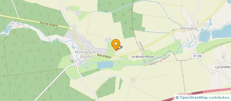 localisation de l'entreprise MADAME PAULINE CAU à MONTIGNY LE CHARTIF