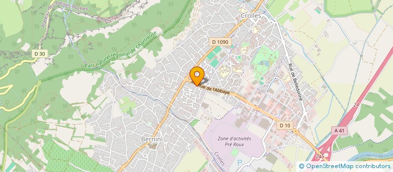 localisation de l'entreprise MADAME PAULINE CAZEEL  CROLLES