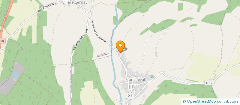 localisation de l'entreprise MADAME PAULINE CEFFA  FRANCHEVAL