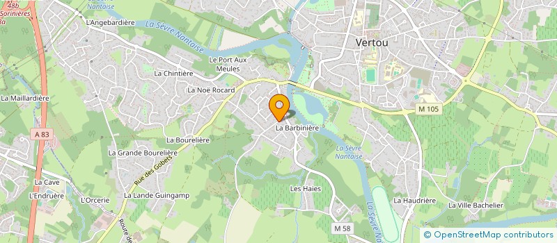 localisation de l'entreprise MADAME PAULINE CHAIZE  VERTOU