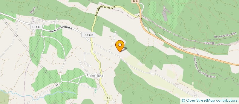 localisation de l'entreprise MADAME PAULINE CHANAL  SAINT-JUST-ET-VACQUIERES