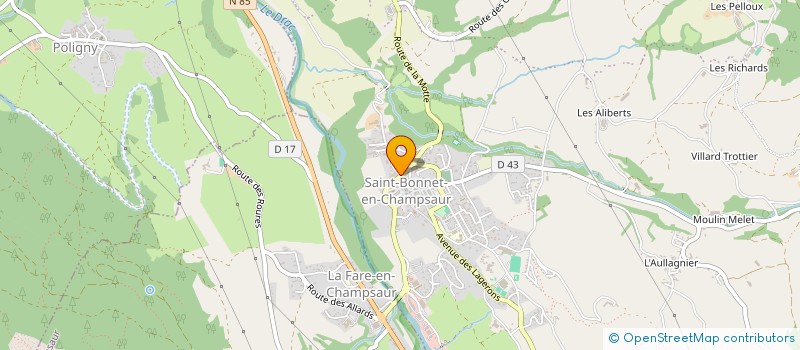 localisation de l'entreprise MADAME PAULINE CHARLOTTE CHEVILLOT  SAINT-BONNET-EN-CHAMPSAUR