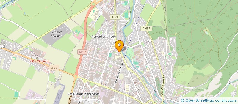 localisation de l'entreprise MADAME PAULINE CHARMOILLE  PONTARLIER