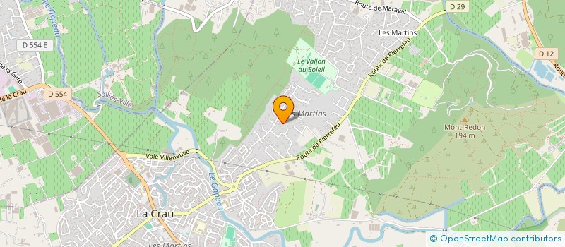 localisation de l'entreprise MADAME PAULINE CHARPENTIER PAULINE  LA CRAU