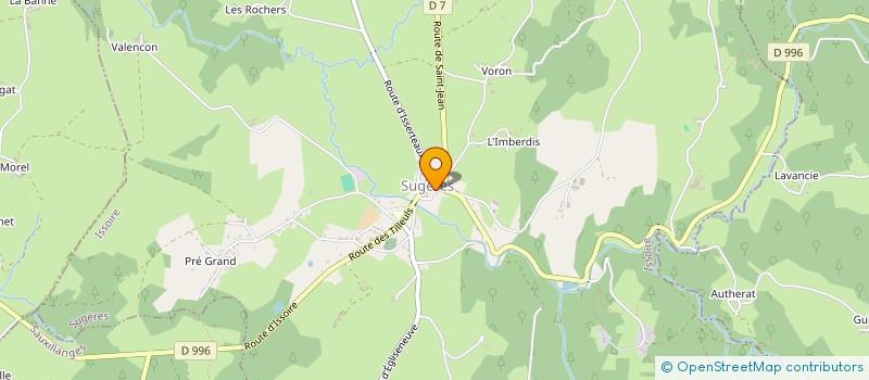 localisation de l'entreprise MADAME PAULINE CHEYNOUX  SUGERES