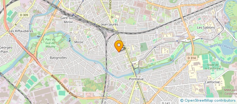 localisation de l'entreprise MADAME PAULINE CHIRON  LE MANS