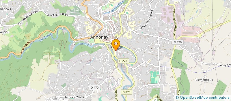 localisation de l'entreprise MADAME PAULINE CHOMAT  ANNONAY