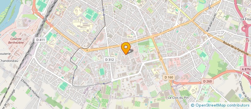 localisation de l'entreprise MADAME PAULINE CHOQUET à ANGERS