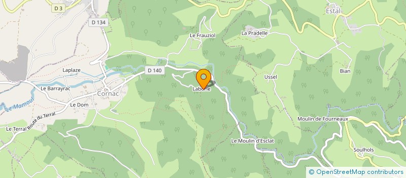 localisation de l'entreprise MADAME PAULINE CLAZER  CORNAC