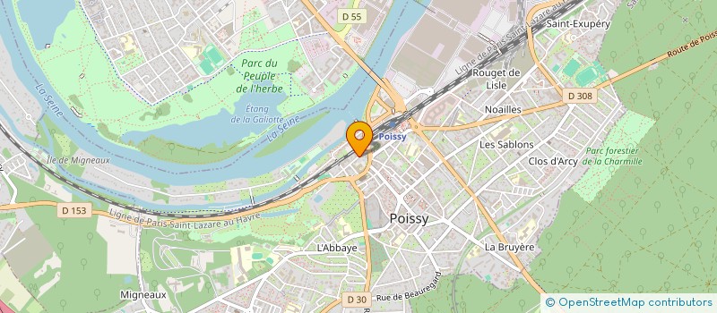 localisation de l'entreprise MADAME PAULINE COFFRE  POISSY