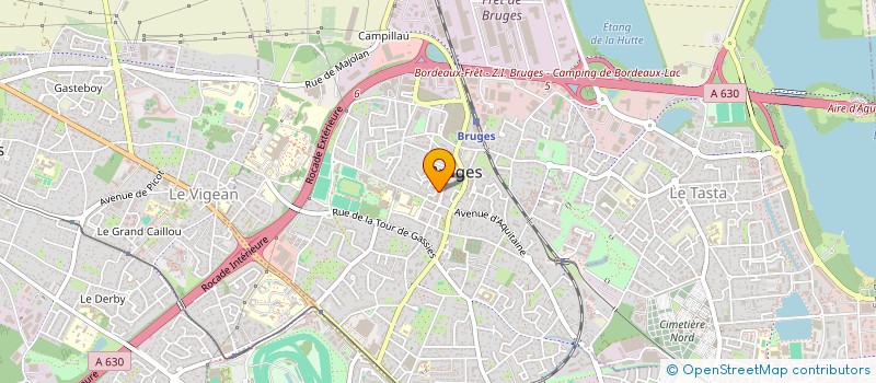 localisation de l'entreprise MADAME PAULINE COIFFARD  BRUGES