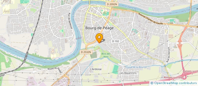 localisation de l'entreprise MADAME PAULINE COISSIEUX  BOURG-DE-PEAGE