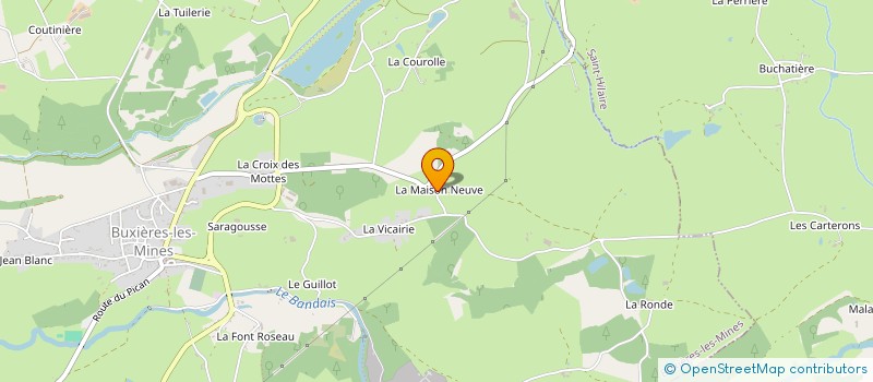 localisation de l'entreprise MADAME PAULINE COLLOMB-GROS  BUXIERES-LES-MINES