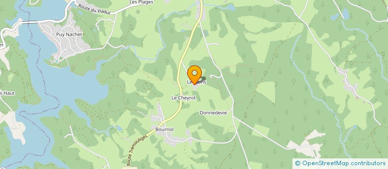 localisation de l'entreprise MADAME PAULINE CONTINSOUS  MARCILLAC-LA-CROISILLE