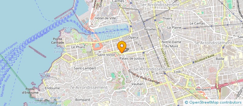 localisation de l'entreprise MADAME PAULINE COPE  MARSEILLE