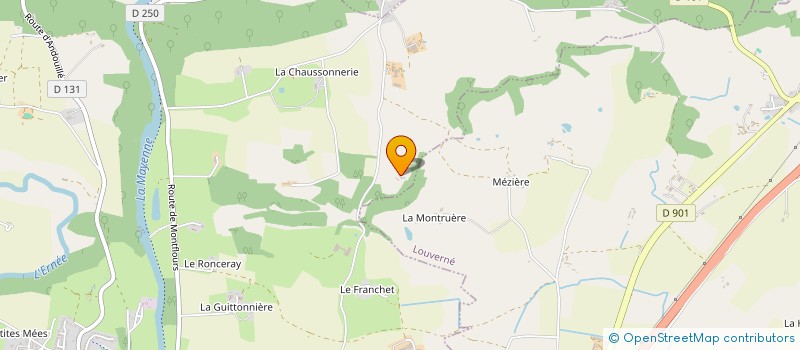 localisation de l'entreprise MADAME PAULINE CORBEAU  SAINT-JEAN-SUR-MAYENNE