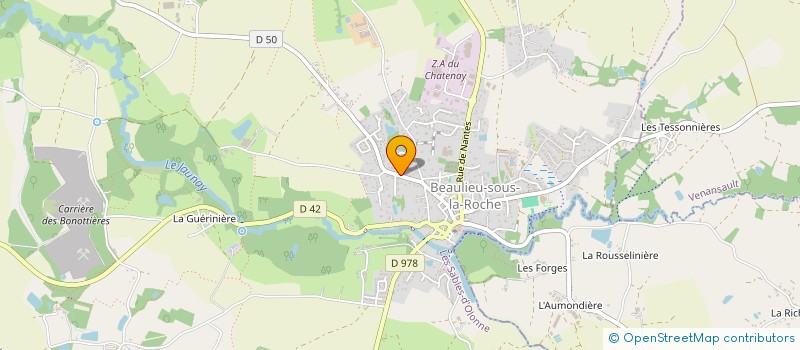 localisation de l'entreprise MADAME PAULINE CORTAT  BEAULIEU-SOUS-LA-ROCHE