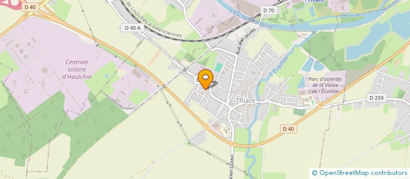 localisation de l'entreprise MADAME PAULINE COSTA  THIANT