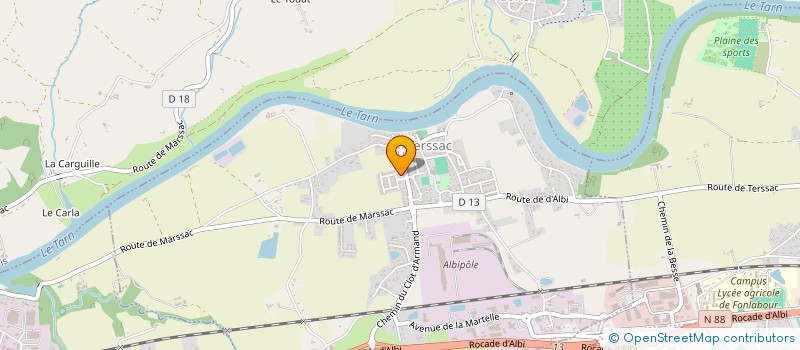 localisation de l'entreprise MADAME PAULINE COTINET  TERSSAC