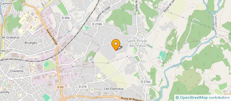 localisation de l'entreprise MADAME PAULINE COURBETTE  SAINT-PRIVAT-DES-VIEUX