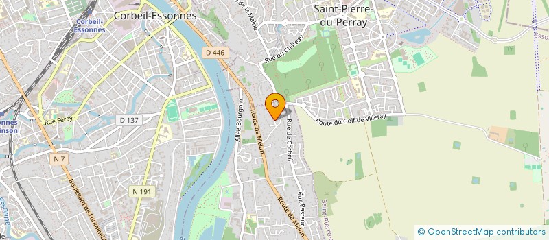 localisation de l'entreprise MADAME PAULINE COURCELLE à SAINTRY-SUR-SEINE