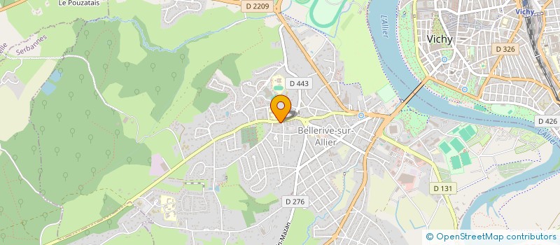 localisation de l'entreprise MADAME PAULINE COURTOIS  BELLERIVE-SUR-ALLIER