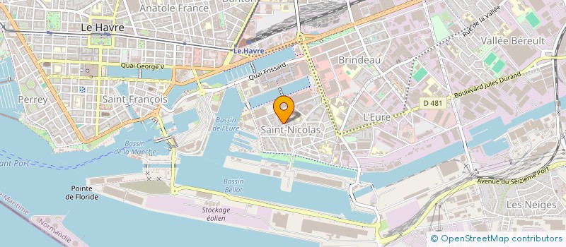 localisation de l'entreprise MADAME PAULINE COUSIN  LE HAVRE