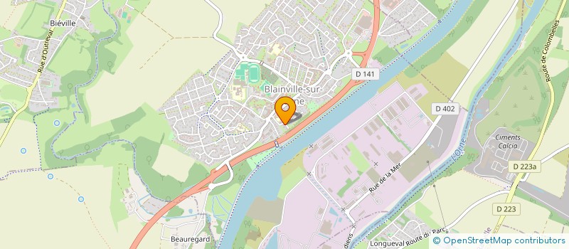 localisation de l'entreprise MADAME PAULINE COUTEAU  BLAINVILLE-SUR-ORNE