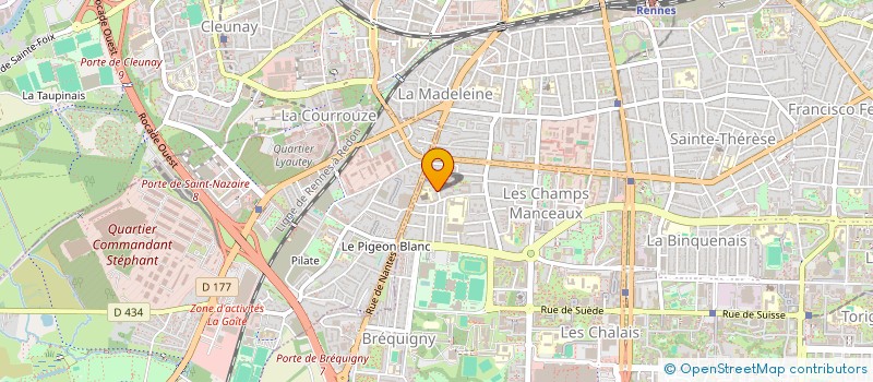 localisation de l'entreprise MADAME PAULINE CUPIF à RENNES