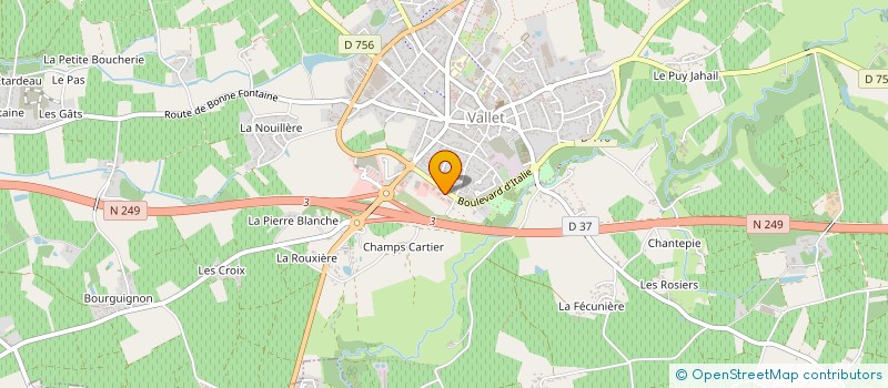 localisation de l'entreprise MADAME PAULINE CUSSONNEAU à VALLET