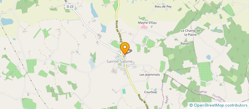 localisation de l'entreprise MADAME PAULINE CUVELIER  BEAUMONTOIS EN PERIGORD