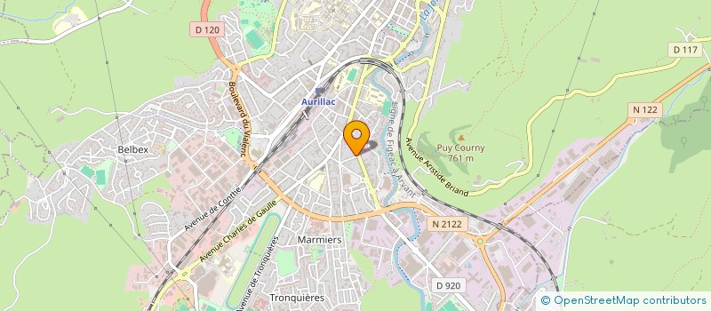 localisation de l'entreprise MADAME PAULINE DALAT à AURILLAC