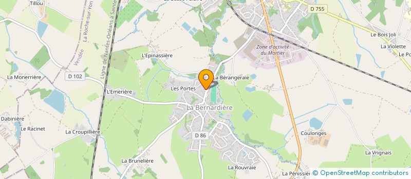 localisation de l'entreprise MADAME PAULINE DANIEAU  LA BERNARDIERE