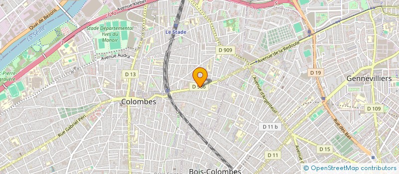 localisation de l'entreprise MADAME PAULINE DAVID à COLOMBES