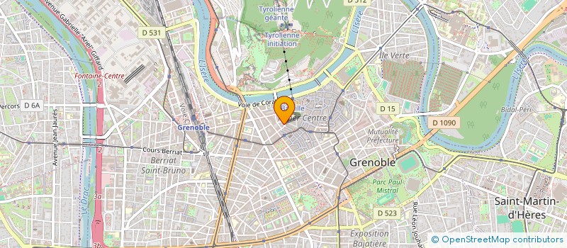 localisation de l'entreprise MADAME PAULINE DAVID  GRENOBLE