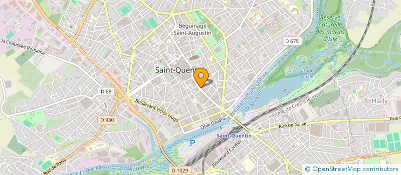 localisation de l'entreprise MADAME PAULINE DAZIN à SAINT-QUENTIN
