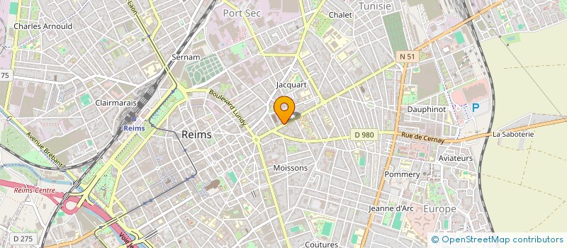 localisation de l'entreprise MADAME PAULINE DE CABARRUS à REIMS
