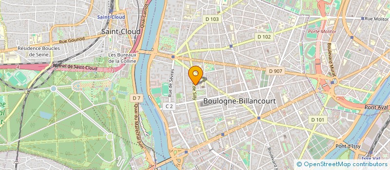 localisation de l'entreprise MADAME PAULINE DE CHEVAGNAC à BOULOGNE-BILLANCOURT
