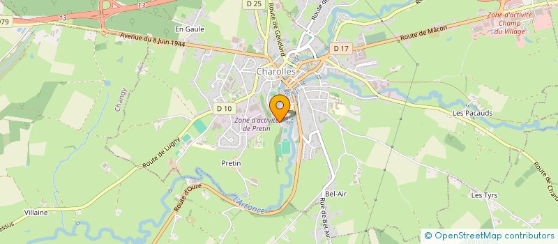 localisation de l'entreprise MADAME PAULINE DE FRESSANFES à CHAROLLES